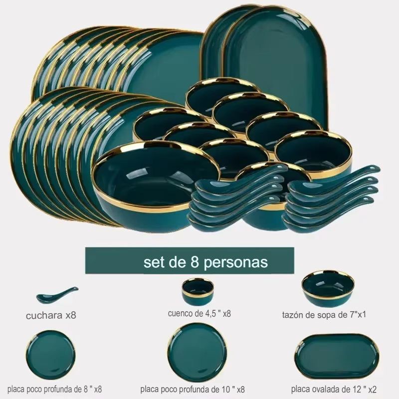 Juego de platos premium ImperioPratos™ - Compra 1 y llévate 2 gratis
